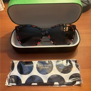 Kate Spade Black Floral Sunglasses